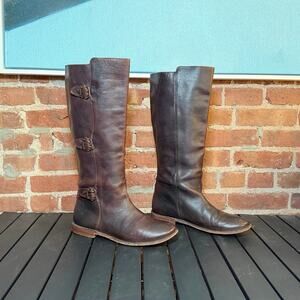 Vintage Frye Paige Tall Moto Boot